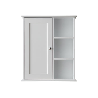 Sersper White Bathroom Wall Cabinet Over Toilet - Medicine Storage for Bathroom, Laundry, Kitchen