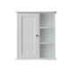 Sersper White Bathroom Wall Cabinet Over Toilet - Medicine Storage for Bathroom, Laundry, Kitchen