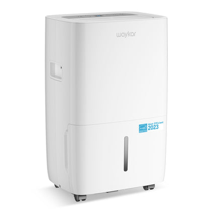 Waykar Energy Star 80-Pint Dehumidifier for 5,000 Sq. Ft – Home, Basement, Large Room with Drain Hose & 1.14 Gal Tank