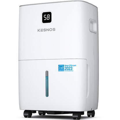 Kesnos 80 Pints Energy Star Dehumidifier with LCD - 5,500 Sq. Ft,  Drain Hose, Auto Shut Off & Defrost, Large Tank