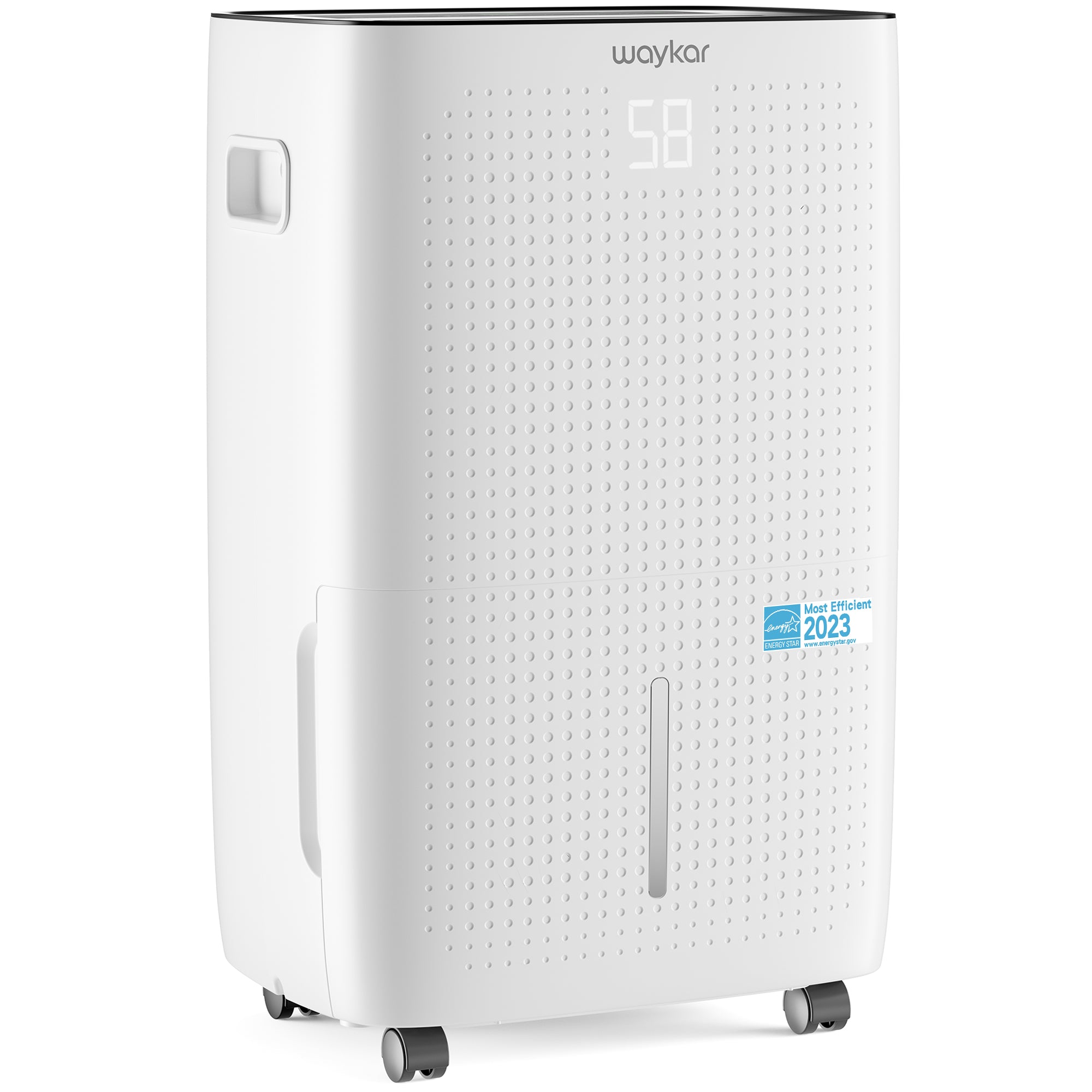 Waykar 150 Pints ENERGY STAR Dehumidifier - 7,000 Sq. Ft, Drain Hose Included