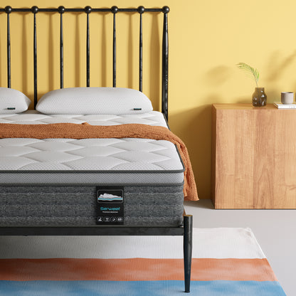 Serweet 10 Inch Memory Foam Hybrid Twin Mattress - Heavier Coils, Durable Support, Motion Isolation, Medium Firm