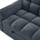 Sersper 3-in-1 Modern Velvet Sleeper Sofa Bed - Convertible Futon, Adjustable Backrest, Side Pockets, Pillows, Black