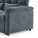 Sersper 3-in-1 Modern Velvet Sleeper Sofa Bed - Convertible Futon, Adjustable Backrest, Side Pockets, Pillows, Black