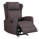 Sersper Adjustable Swing Recliner - with Lumbar Support, Manual Recliner, Altay Velvet, Brown