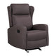 Sersper Adjustable Swing Recliner - with Lumbar Support, Manual Recliner, Altay Velvet, Brown