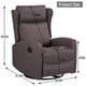 Sersper Adjustable Rocking Swivel Recliner Chair - Manual with Lumbar Support, 360° Swivel Function