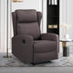 Sersper Manually Adjustable Recliner - Three Recline Positions, Lumbar Support, Brown Altay Velvet