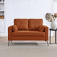 Sersper 3-Piece Sofa Set - Living Room Couch Set with 3-Seater Sofa, Loveseat, Chair, Corduroy Fabric, Orange