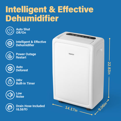 Yaufey Dehumidifier for Home Basements and Spaces up to 4,500 Sq. Ft. with 55-Pint Capacity