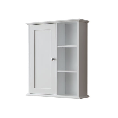 Sersper White Bathroom Wall Cabinet Over Toilet - Medicine Storage for Bathroom, Laundry, Kitchen