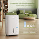 Waykar 130 Pints Energy Star Dehumidifier - Covers 6,500 Sq. Ft, Drain Hose Included, Perfect for Large Spaces