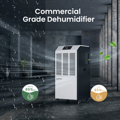 Waykar 291 Pints Industrial Dehumidifier – Powerful Moisture Removal for Large Spaces