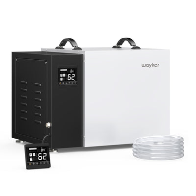 Waykar Commercial Dehumidifier 158 Pints, Ceiling Mount Dehumidifier with Drain Hose, Compact & Portable