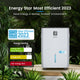 Yaufey 80 Pints Energy Star Dehumidifier - 5,000 Sq. Ft Coverage, Home & Basement, Drain Hose, Timer, Humidity Control