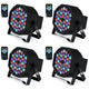 Missyee 36 RGB LED DJ Stage Uplight - DMX, Sound Activated, Remote, 9 Modes