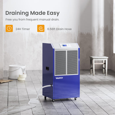 Yaufey 280P Industrial-Grade Dehumidifier for Space up to 8,500 Sq. Ft