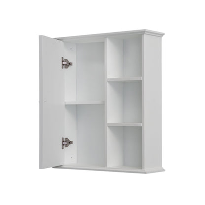 Sersper White Bathroom Wall Cabinet Over Toilet - Medicine Storage for Bathroom, Laundry, Kitchen