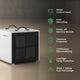 Waykar Commercial Dehumidifier 158 Pints, Ceiling Mount Dehumidifier with Drain Hose, Compact & Portable