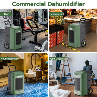 Fehom 180 Pints Commercial Dehumidifier with Pump for Space up to 7,000 Sq. Ft