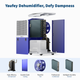 Yaufey 155 Pints Commercial Dehumidifier for Space up to 7,500 Sq. Ft