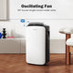 Yaufey 2500 Sq. Ft Home Dehumidifier - Auto/Manual Drainage, 0.48 Gallon Water Tank, Low Noise, 24 Hr Timer