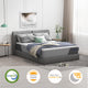 Kescas 12 Inch Hybrid Queen Mattress - Bamboo Charcoal Gel Memory Foam, Moisture-Wicking Cover