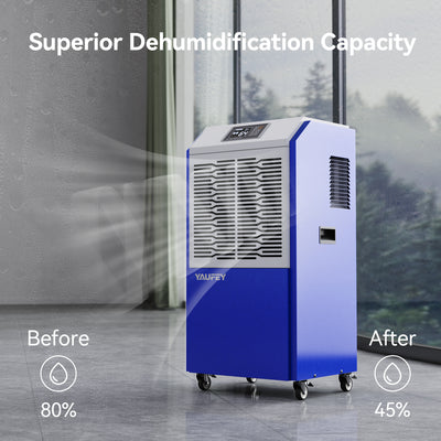 Yaufey 216 Pints Commercial Dehumidifier for Space up to 8,500 Sq. Ft