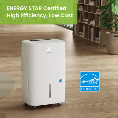 Waykar 130 Pints Energy Star Dehumidifier - Covers 6,500 Sq. Ft, Drain Hose Included, Perfect for Large Spaces