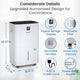 Yaufey 150 Pints Energy Star Dehumidifier - 7,000 Sq. Ft Coverage, Home & Basement, Drain Hose, Timer, Humidity Control