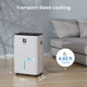 Yaufey 80 Pints Energy Star Dehumidifier - 5,000 Sq. Ft Coverage, Home & Basement, Drain Hose, Timer, Humidity Control