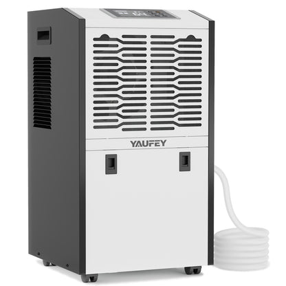 Yaufey 155 Pints 8,000 Sq. Ft High-Capacity Commercial Dehumidifier