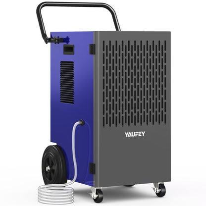 Yaufey 155 Pints Dehumidifier with Pump - Basement up to 8000 Sq. Ft, Large Room Industrial Dehumidifier, Intelligent Humidity Control