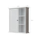 Sersper White Bathroom Wall Cabinet Over Toilet - Medicine Storage for Bathroom, Laundry, Kitchen