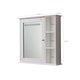 Sersper 34 in. x 30 in. White Wood Medicine Cabinet with Mirror - Surface Mount, Soft Close, Bathroom Storage